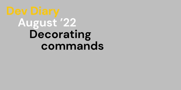 decorating commands decorating commands
