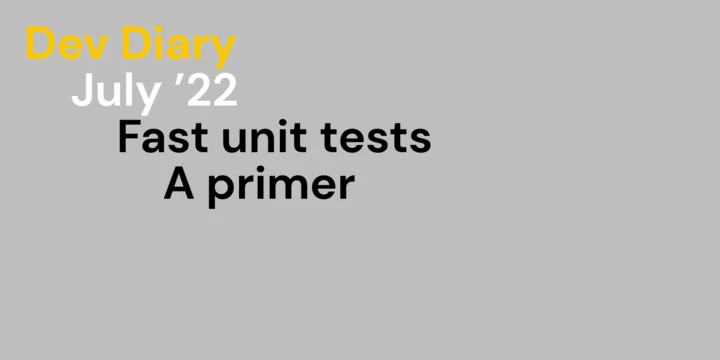 Fast unit test _a primer Fast unit test _a primer