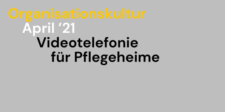 Videotelefonie für Pflegeheime