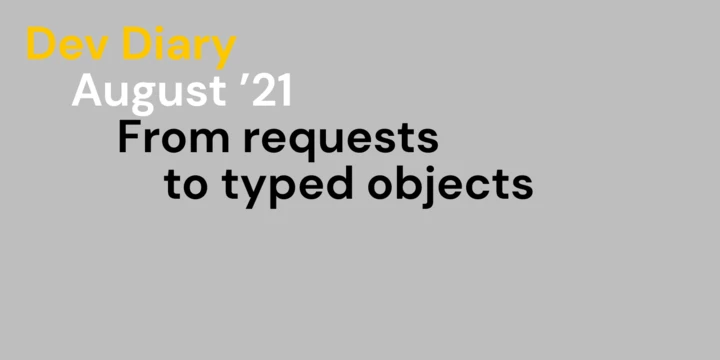 From request to typed objects From request to typed objects